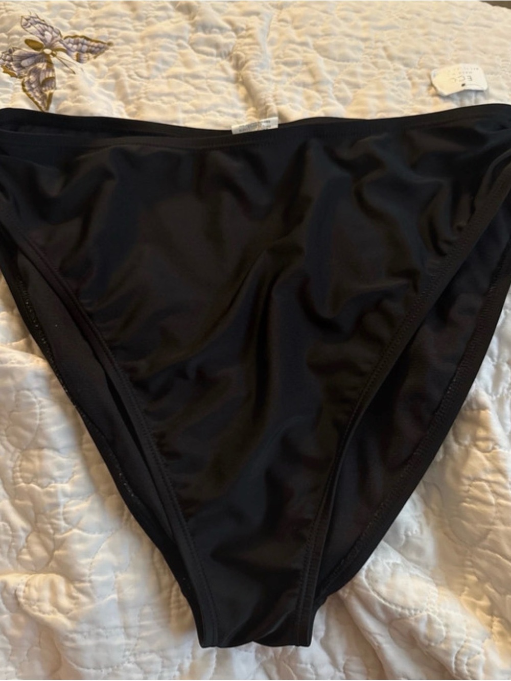 Women's Black Bikini Bottom - Classic Swim Brief